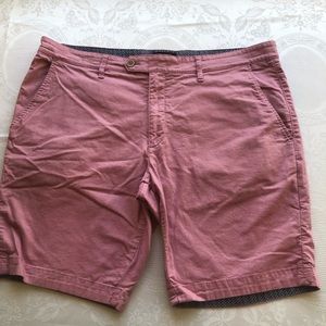 Ted Baker London Men’s Size 40R Blush Pink Bermuda Shorts Casual Classic-Fit